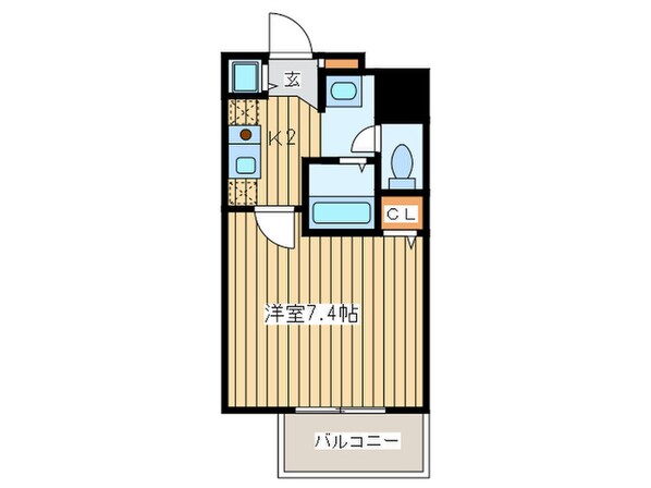 リアンジェ難波の物件間取画像